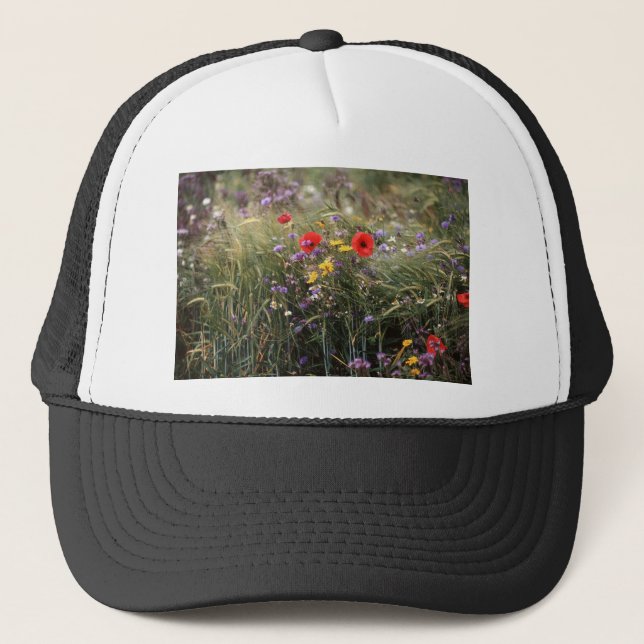Wild flowers trucker hat (Front)