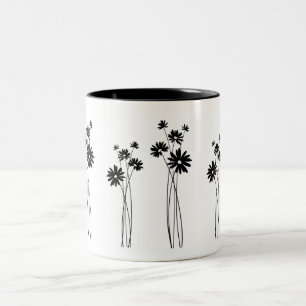 Wild  flowers Two-Tone coffee mug