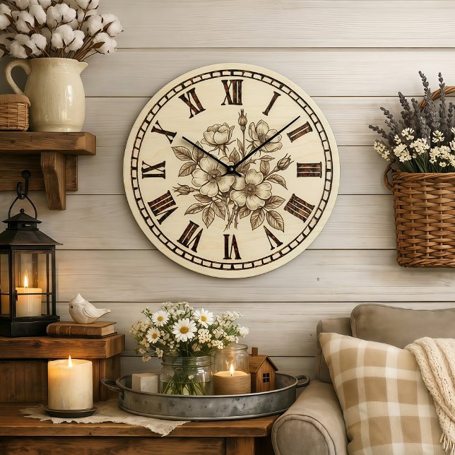 Wild flowers Wall Clock (Creator Uploaded)