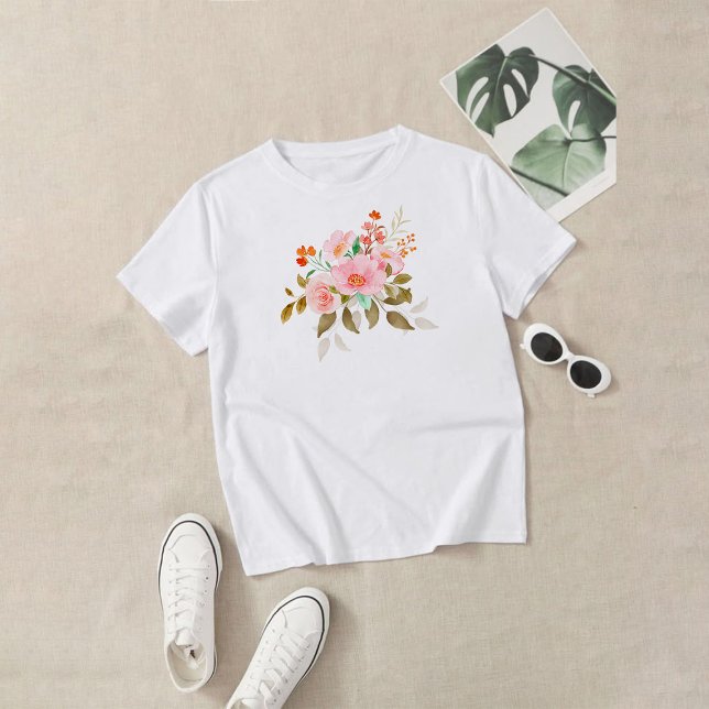 Wild flowers Watercolor Quote T-shirt (Creator Uploaded)