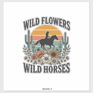 Wild Flowers Wild Horses Western Floral Shirt Desi