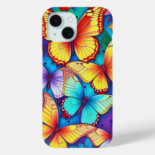 Wild Flying Butterflies iPhone 15 Case