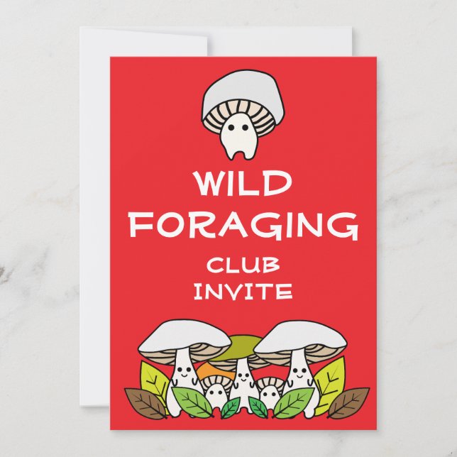 Wild Foraging Group  Invitation (Front)