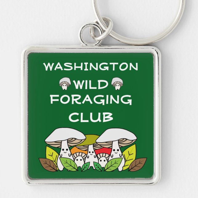 Wild Foraging Group  Key Ring (Front)