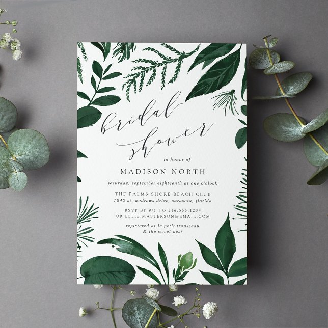 Wild Forest | Botanical Bridal Shower Invitation (Creator Uploaded)