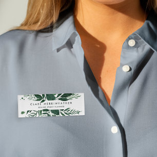 Wild Forest Botanical Name Tag