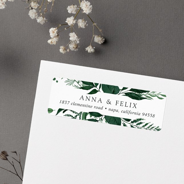Wild Forest | Botanical Return Address Label (Creator Uploaded)