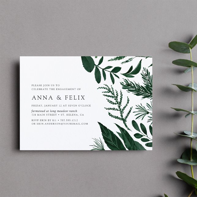 Wild Forest Engagement Party Invitation (Creator Uploaded)