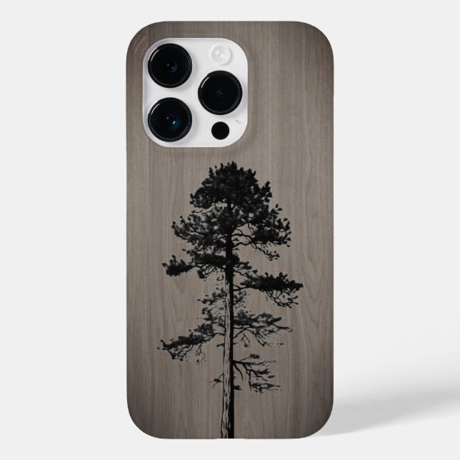 Wild forest - Engraved wood - Wooden Case-Mate iPhone Case (Back)