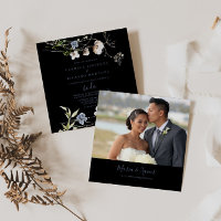 Wild Forest Floral Black Spanish Wedding  
