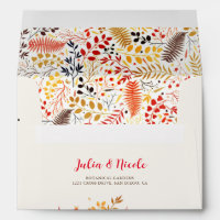 Wild Forest Flowers Fern Mushrooms Foliage Wedding