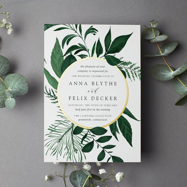 Wild Forest Green Botanical Wedding (Creator Uploaded)