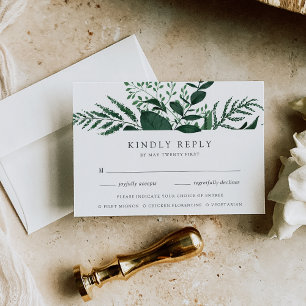 Wild Forest Meal Choice RSVP Card