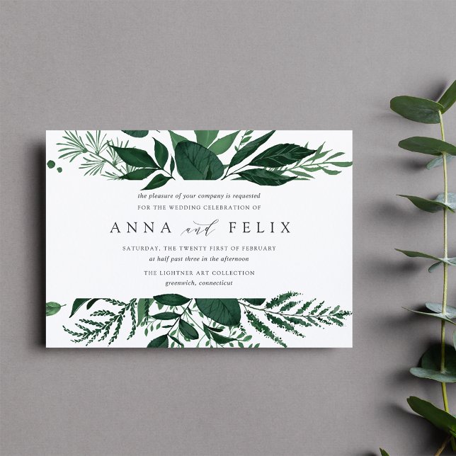 Wild Forest Wedding Invitation (Creator Uploaded)