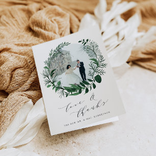 Wild Forest   Wedding Photo Thank You