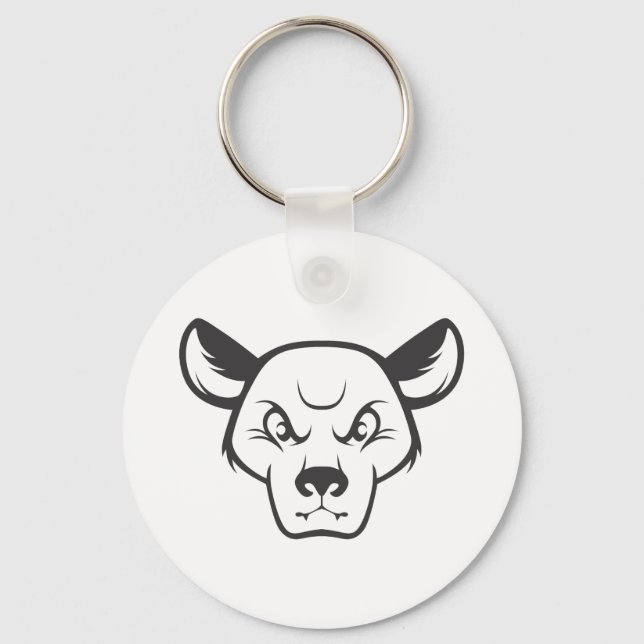 Wild Fossa Cat Key Ring (Front)