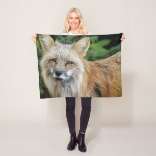 Wild Fox Fleece Blanket