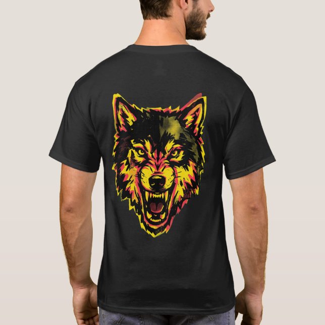 Wild & Free Shirt – Born to Run Wolf Graphic Tee (Back)