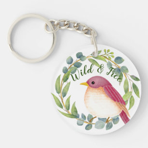 Wild & Free Song Bird Key Ring
