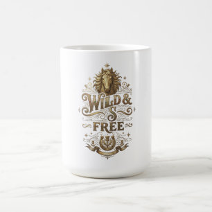 Wild & Free Vintage Horse Western Retro Coffee Mug