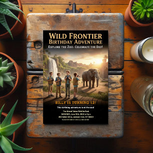 Wild Frontier Birthday Party Postcard
