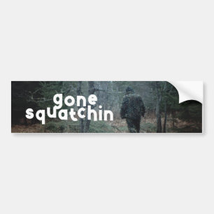 Wild Fun out Gone Squatchin yeti Bigfoot sasquatch Bumper Sticker