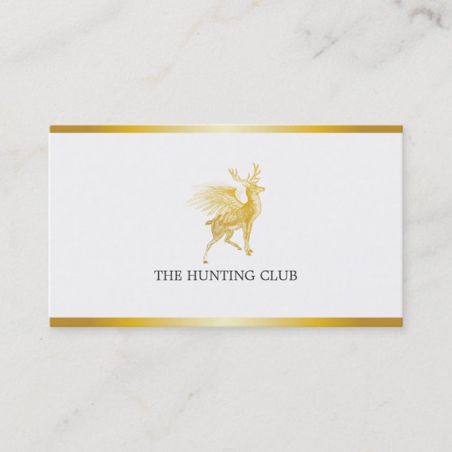 Wild Game (Gold) Business Card (Front)