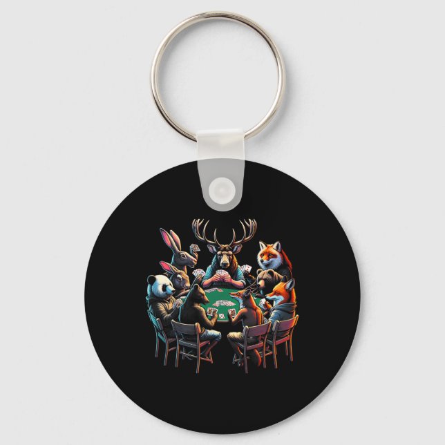 Wild Game Hunting Funny Graphic Tees  Key Ring (Front)