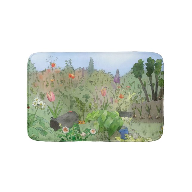 wild garden bath mat (Front)