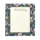 Wild Garden Floral Personalised Desk Notepad