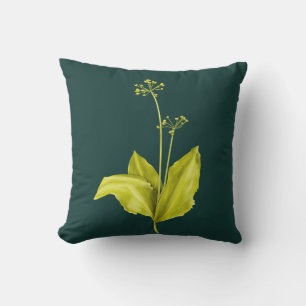 Wild Garlic Green Plant Nature Lover Botanist Cushion