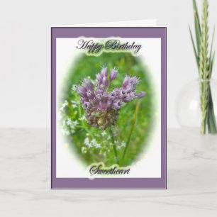 Wild Garlic Sweetheart Birthday Card