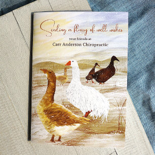 Wild Geese, Company Logo Holiday Christmas Card
