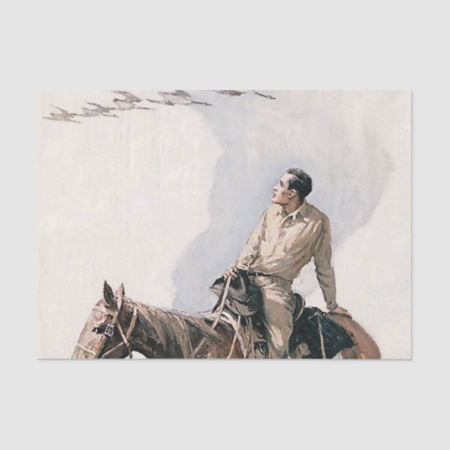 “Wild Geese” Western Art by WHD Koerner Tissue Paper (Front)