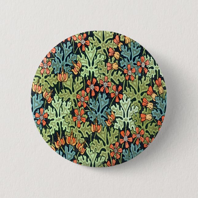Wild Geranium 6 Cm Round Badge (Front)