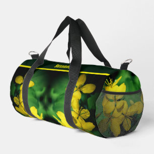 Wild Geranium Flowers Personalised Duffle Bag