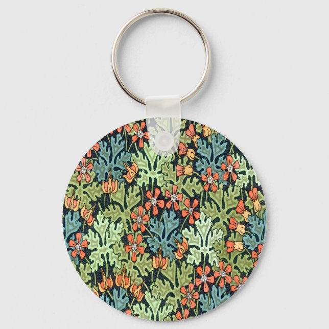 Wild Geranium Key Ring (Front)