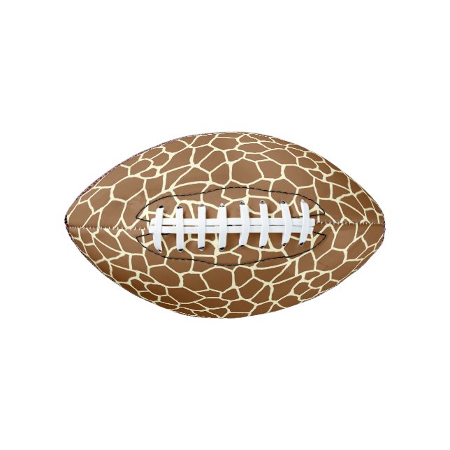 Wild Giraffe Pattern Animal Print Football (Front)