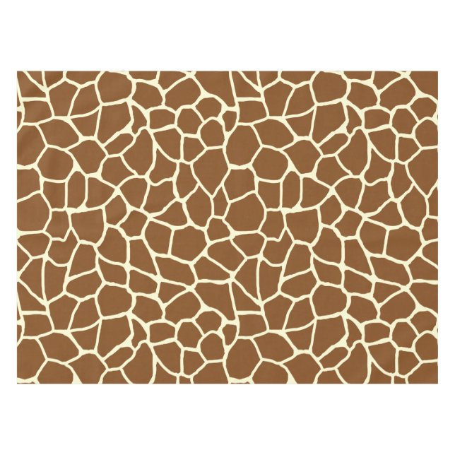 Wild Giraffe Pattern Animal Print Tablecloth (Front (Horizontal))