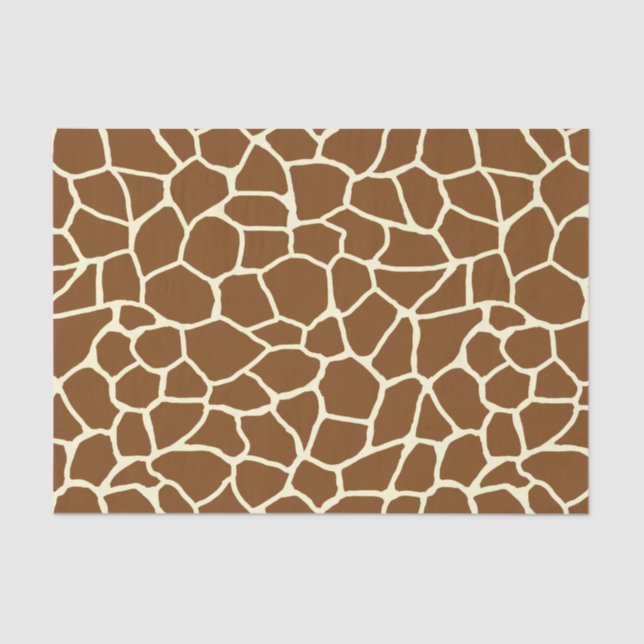 Wild Giraffe Pattern Animal Print Tissue Paper (Front)