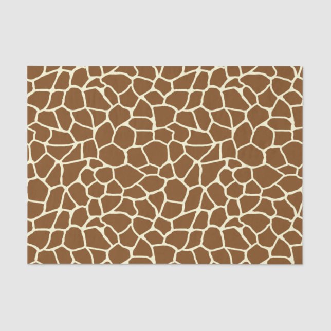 Wild Giraffe Pattern Animal Print Tissue Paper (Front)