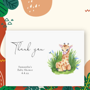 Wild Giraffe - thank you baby shower