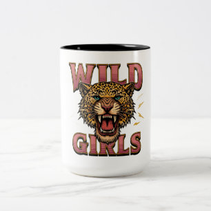 Wild Girls Leopard Graphic Mug