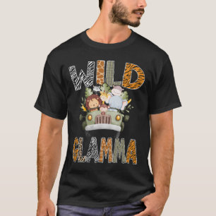 Wild Glamma 1st Birthday Zoo Safari Jungle Animal T-Shirt