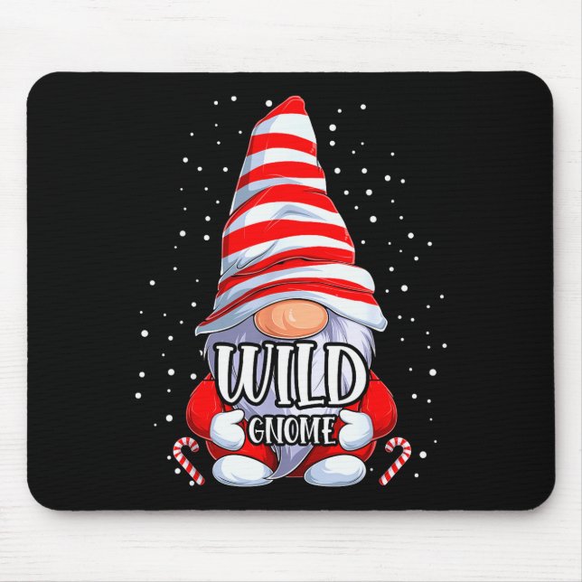 Wild Gnome Christmas Pajamas Matching Family Group Mouse Pad (Front)