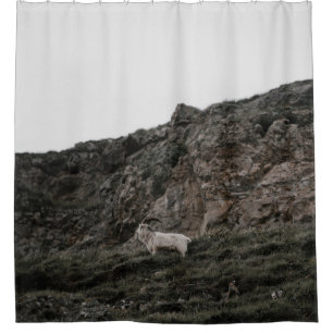 WILD GOAT SHOWER CURTAIN