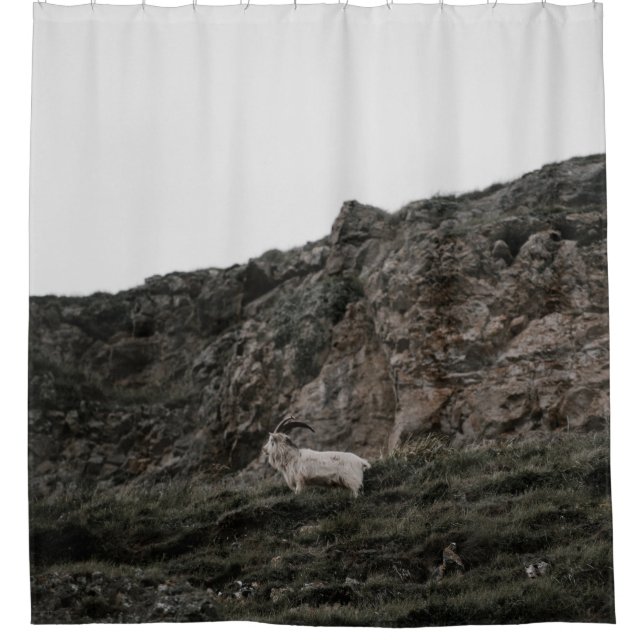 WILD GOAT SHOWER CURTAIN (Front)