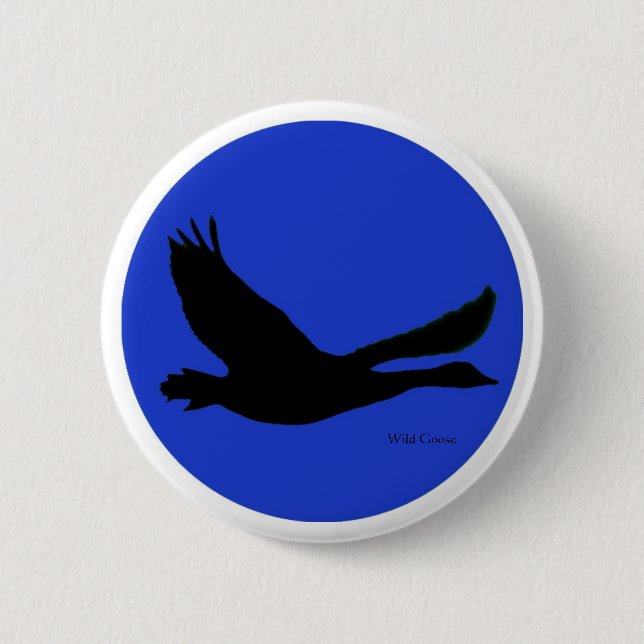 Wild Goose Button - Customise with your own text (Front)