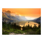 Wild goose island in Glacier national park