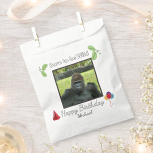 Wild Gorilla Birthday Party Theme Favour Bag